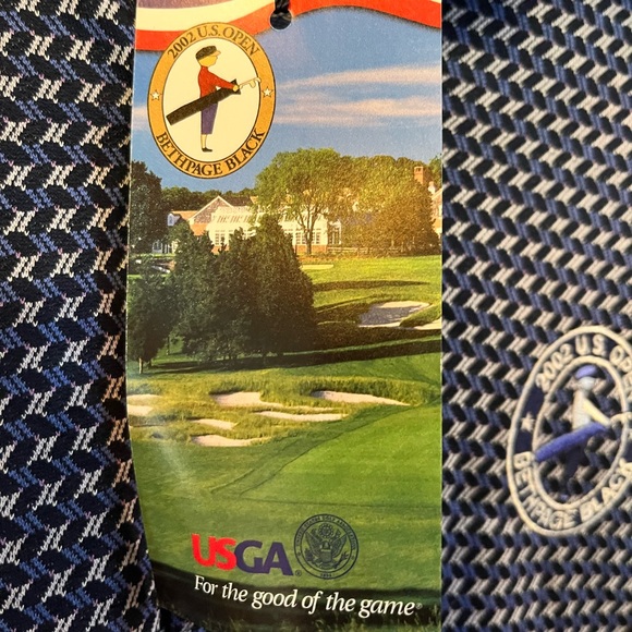 Golf polo USGA Bobby Jones Collection size Large New With Tags Navy - Picture 5 of 11
